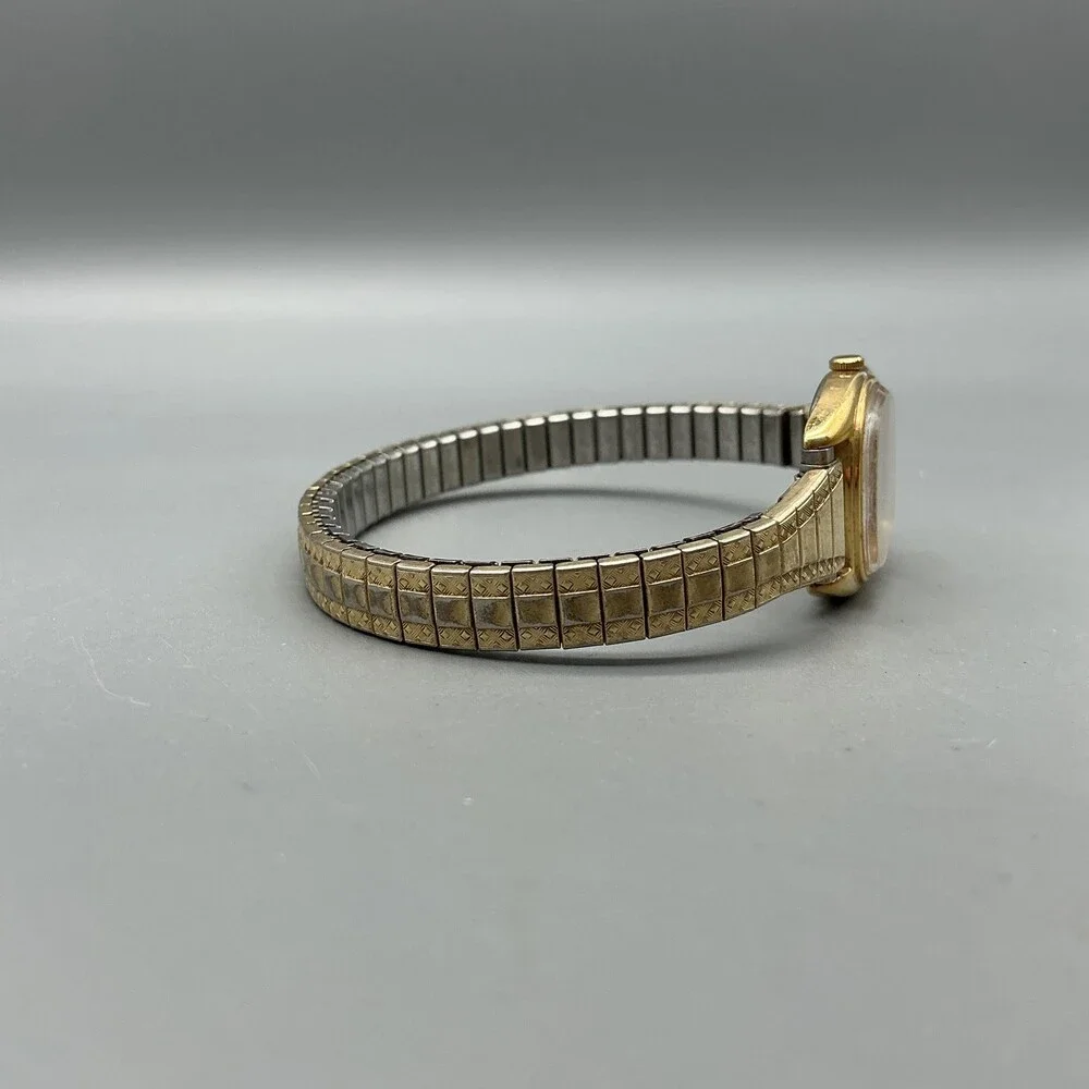 Vintage Seiko 2820-5630 Womens Watch 18mm Gold Dial Gold Tone New Battery